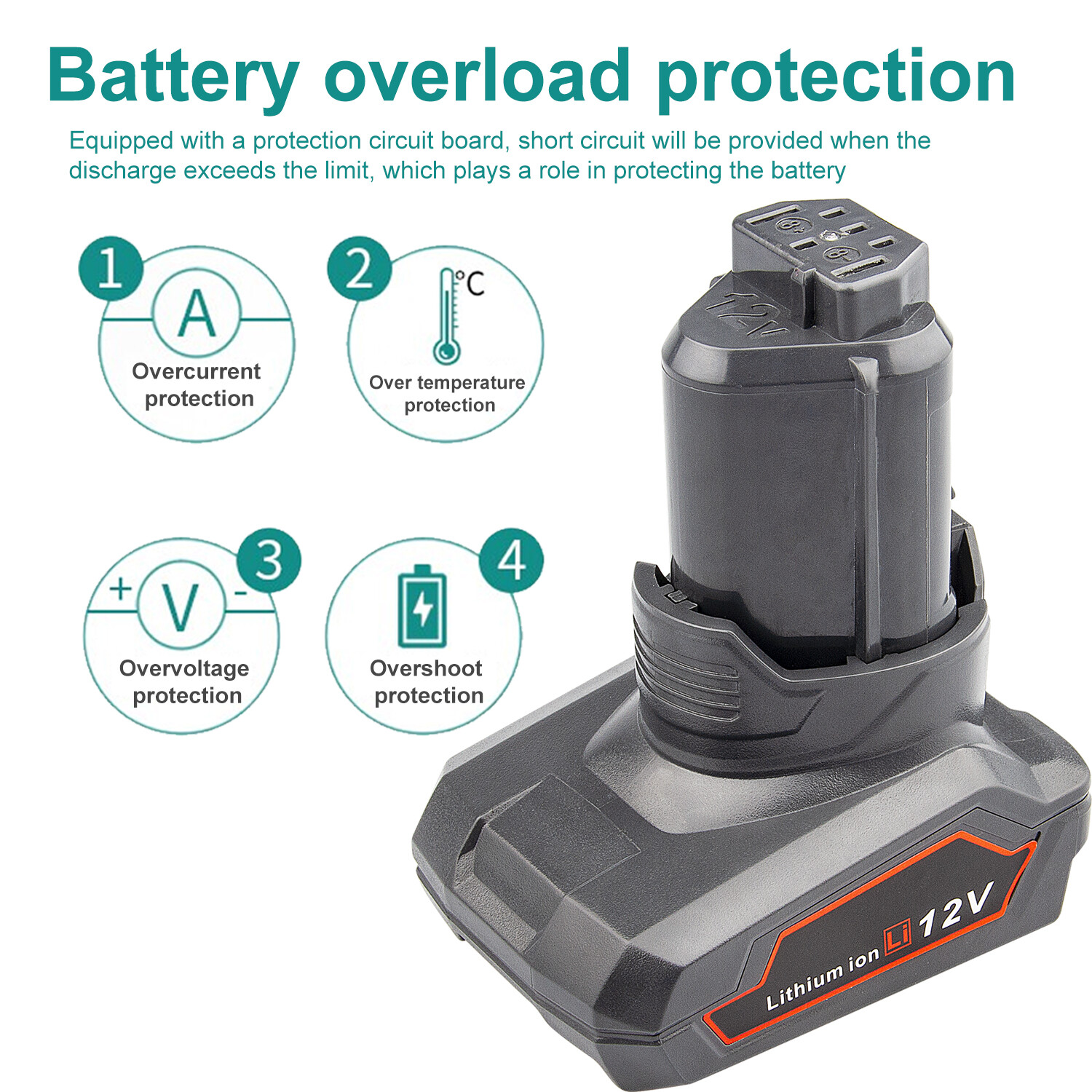 For RIDGID R82048 12V 6.0Ah Hyper Li-ion Battery R82059 R86048 AC82048 L1240
