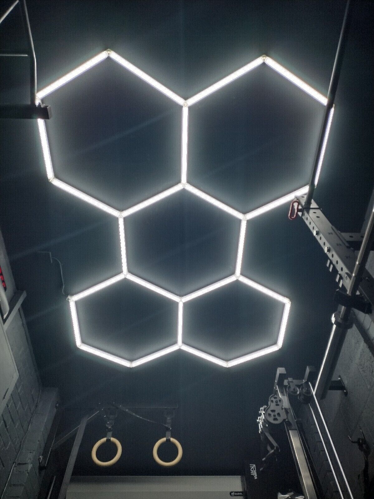 Car Detailing LED Shop Light Honeycomb Hexagon for Workshop Garage Warehouse Gym