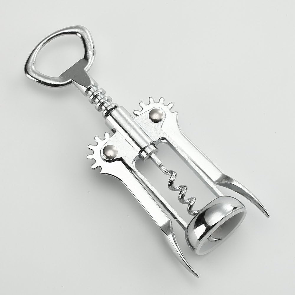HQY Premium Wing Corkscrew Wine Opener – All-In-One with Money-Back Guarantee