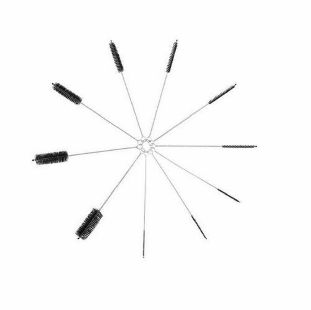 US Nylon Straw Brush Cleaner Bottle Tube Pipe Small Long Cleaning 1-10Set