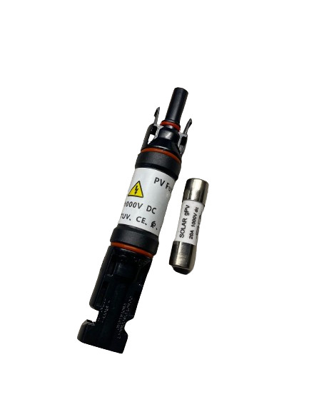 15A Solar Fuse Holder IP68 Waterproof Connector 1000V, for Solar System, Male Fe