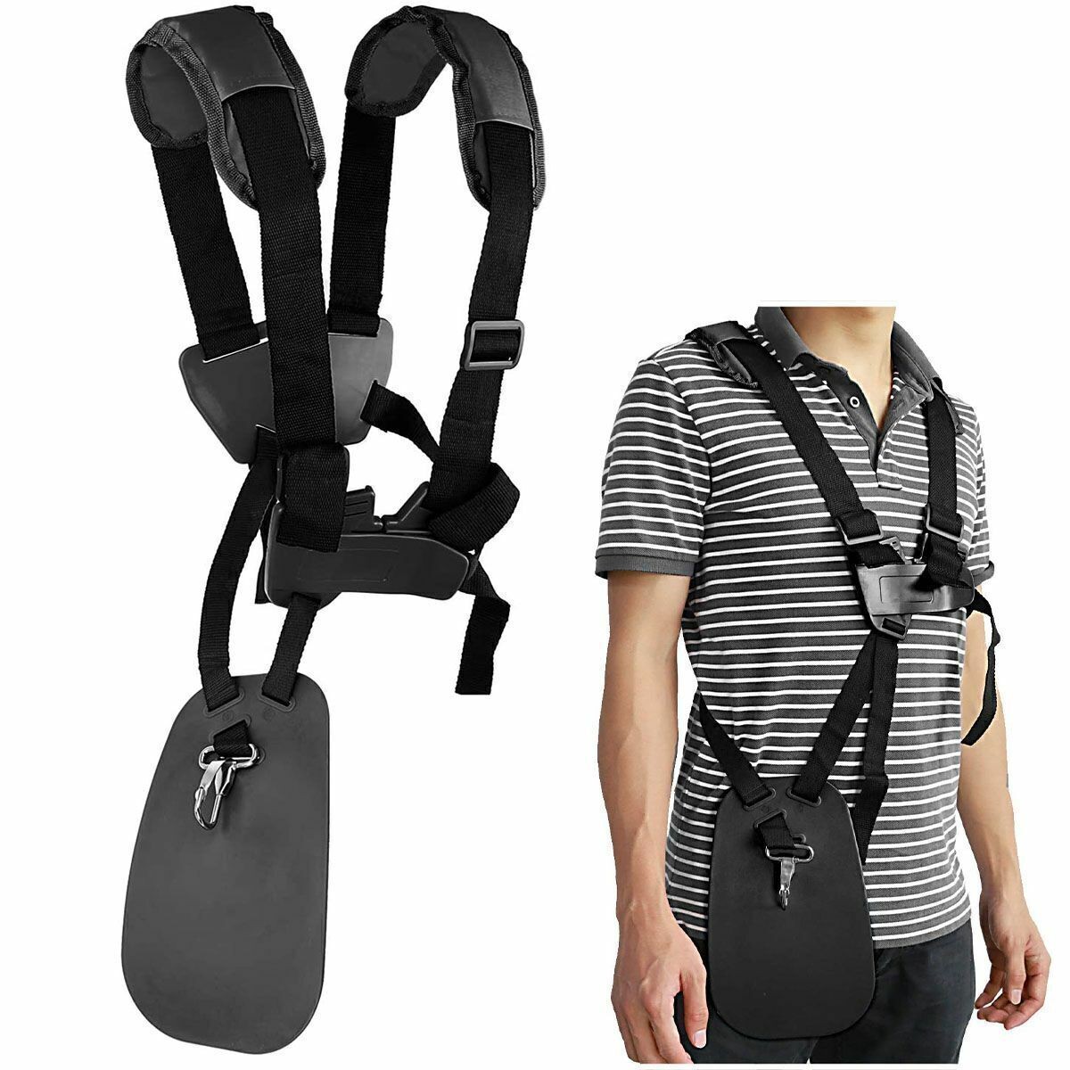 Trimmer Double Shoulder Strap Harness Weed Eater Wacker Grass Edger Universal
