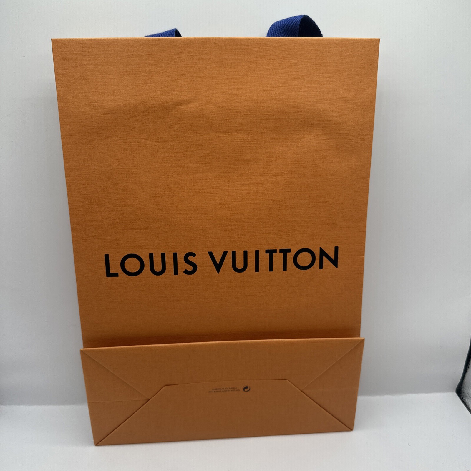 Louis Vuitton Authentic Orange Paper Shopping Bag Gift 9.75x14x4.25