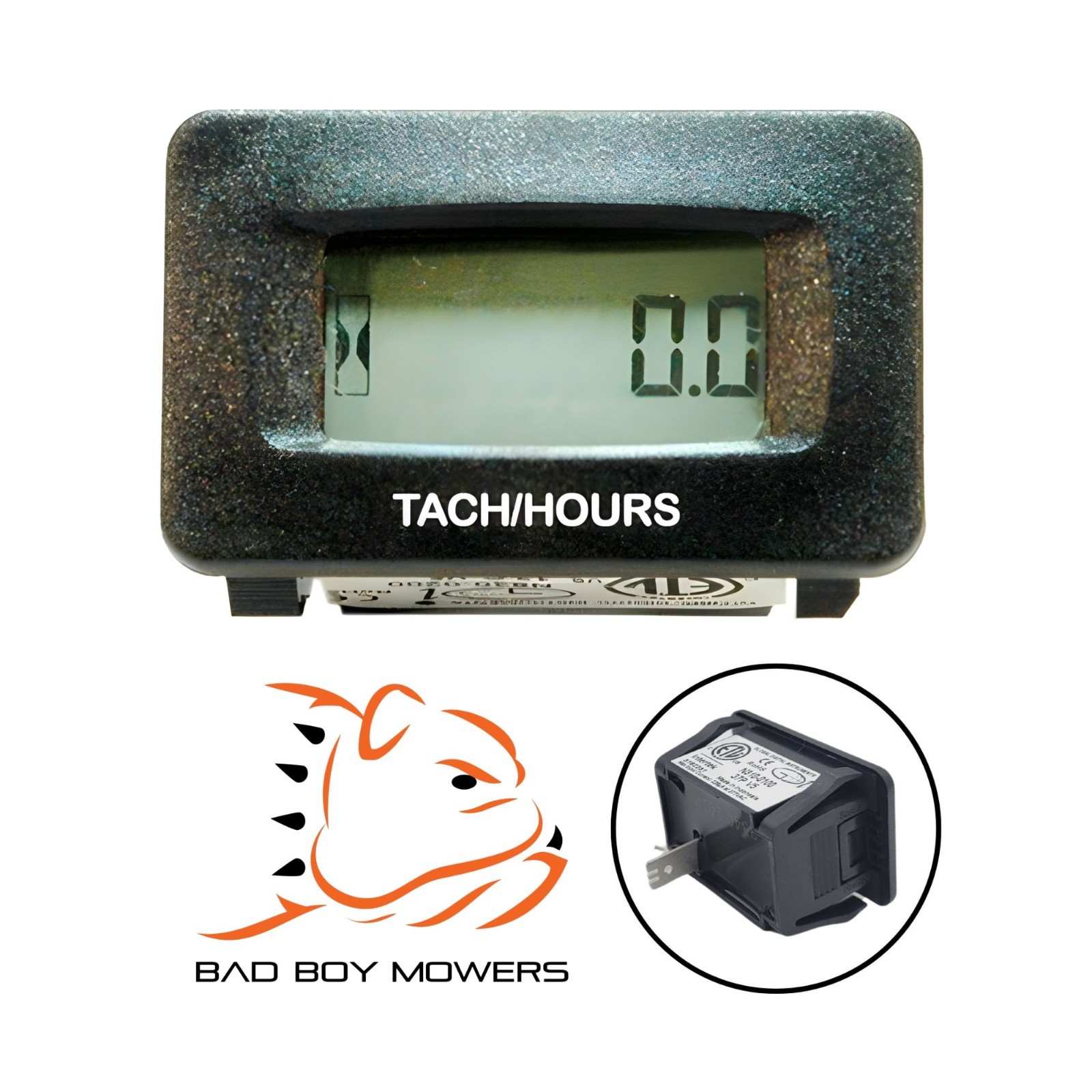 OEM Bad Boy Mower Hour Meter 083-4013-00 For Gas Engines Without EFI Tachometer