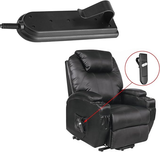 Recliner Remote Hand Control 2 Button 5 Pin for Electric Power Lift Sofa Chair