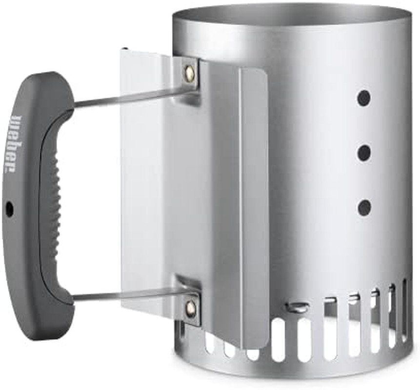 BBQ Charcoal Chimney Starter Weber 7447 Quick Grill Lighter Compact Rapidfire
