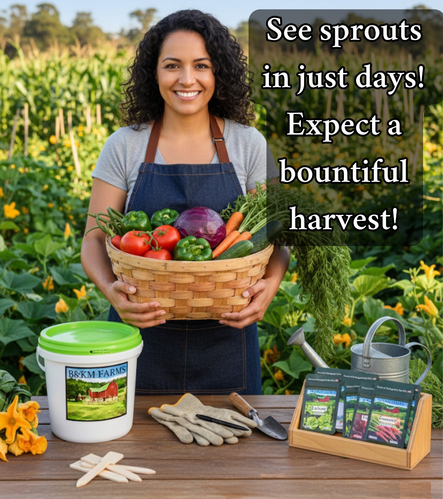 Survival Seed Vault 20,000+ Heirloom Non-GMO Seeds | 30 Varieties | USA Packed