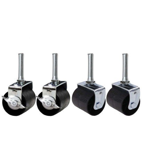 King’s Brand Heavy Duty Caster Wheels Bed Frame ~Set Of 4~ (2 Locking & 2 None