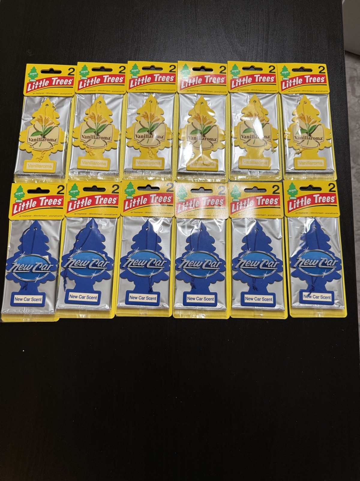 24 Little Trees 12 New Car/12 Vanilla Scent FREE SHIPPING Car Air Freshener