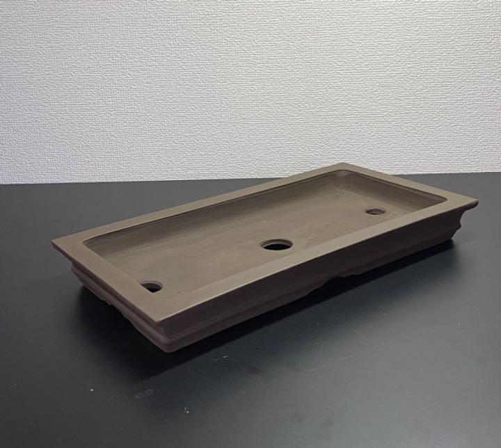 Bonsai tree pot Tokoname Rectangular 36 x 19 x 5 cm Japanese Antiques Vintage