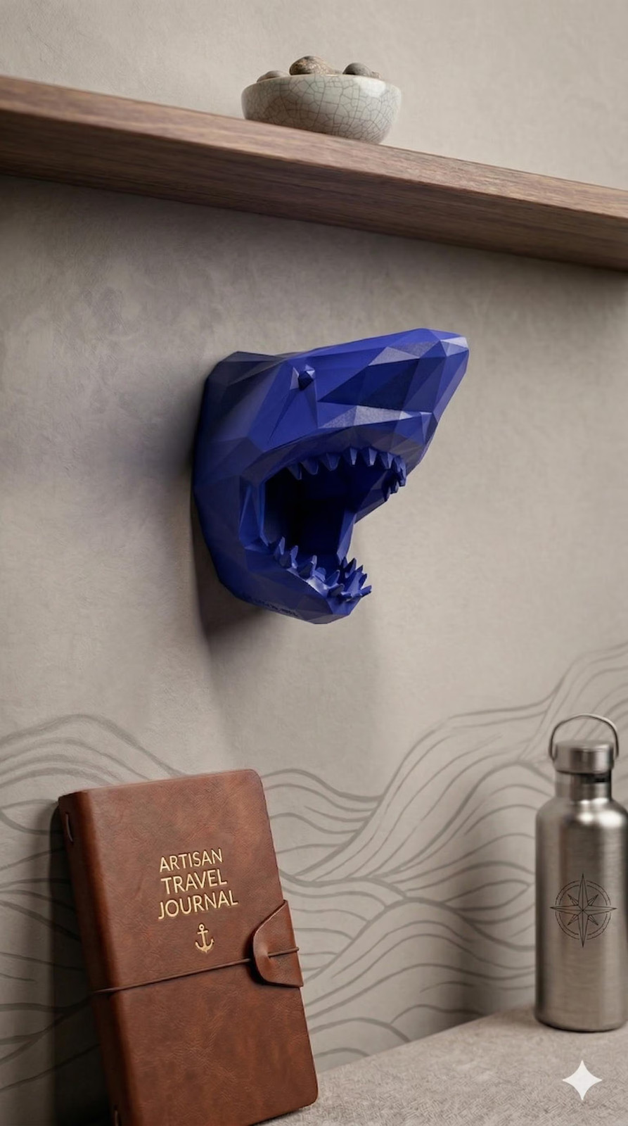 Geometric Shark Head Wall Mounted – Any Color!