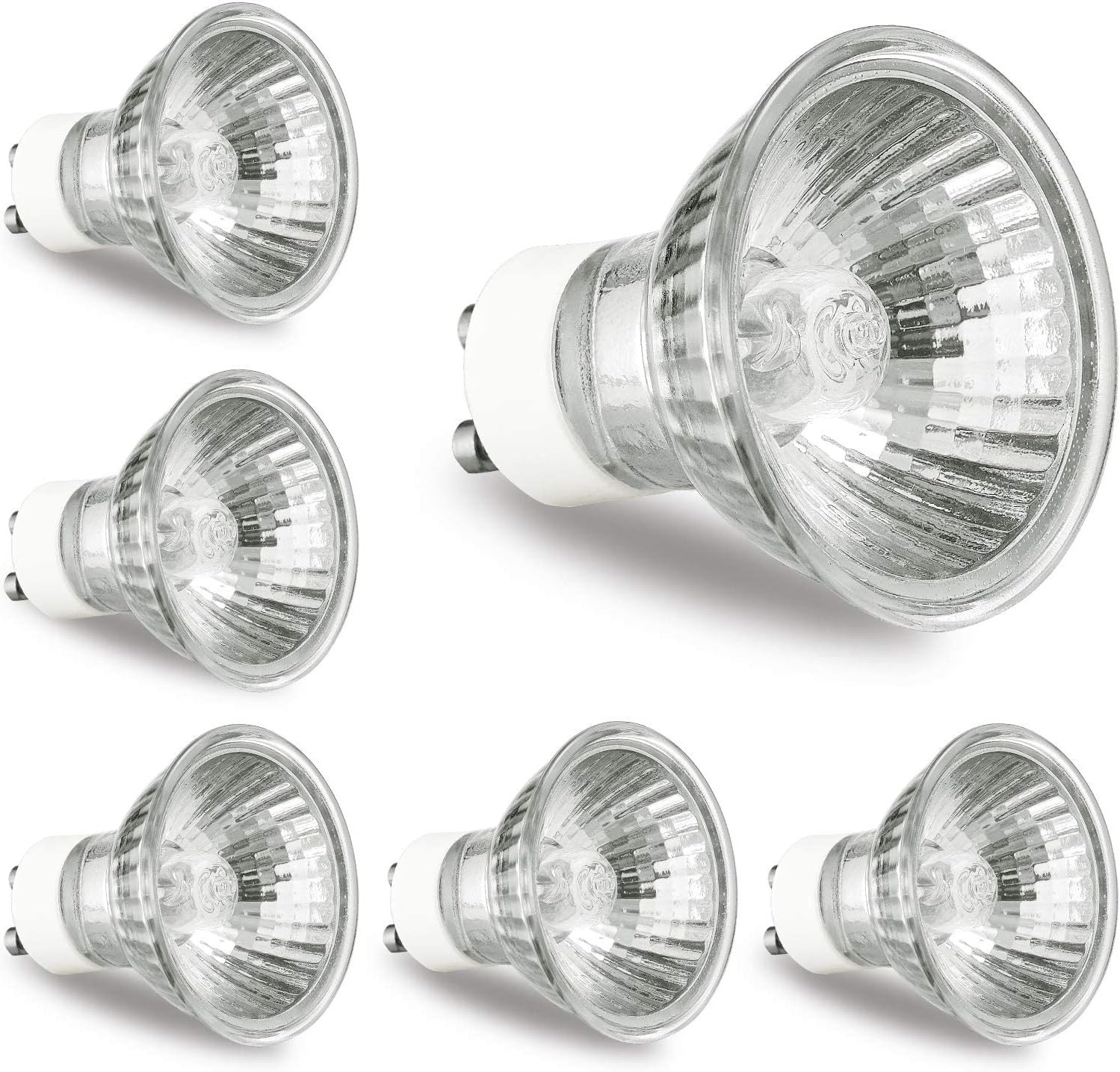 6 Pack GU10 Bulb 120V 50W Light Bulbs for Candle Warmer Lamp, GU10+C, MR16 New
