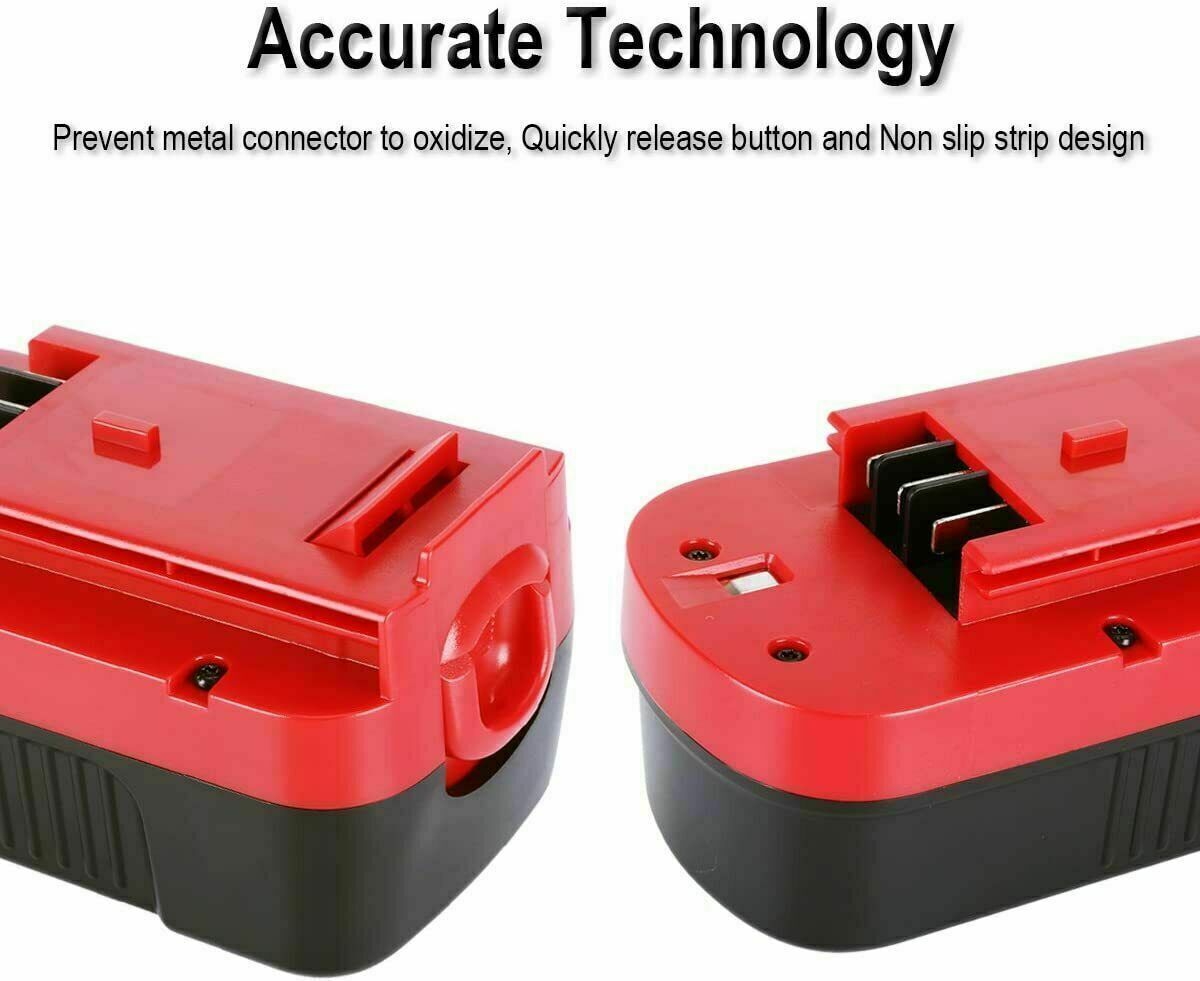 2X Battery for Black and Decker HPB18 18Volt HPB18-OPE /18V-24V Battery Charger