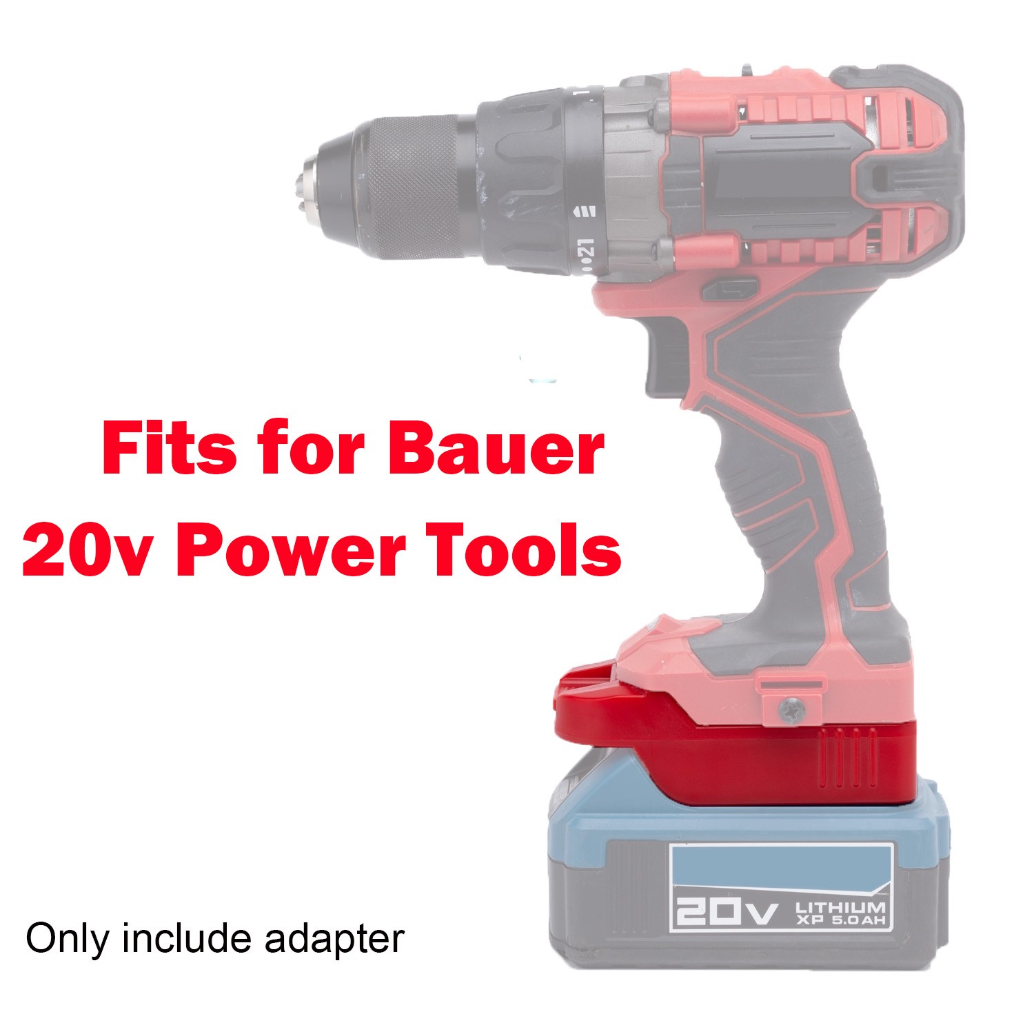 Battery Adapter Fits For Dewalt/Hercules 20V Battery To For Bauer 20V Power Tool