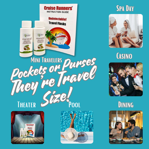 Fake Shampoo Conditioner Alcohol Flask Rum Runners For Cruise Liquor Kit Booze