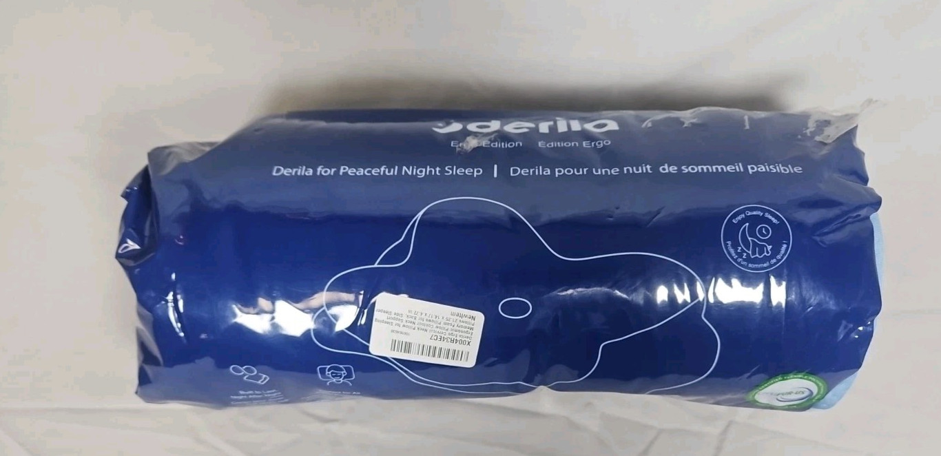 Derila Ergo Neck Pillow Contour Standard Size Memory Foam Free Shipping!