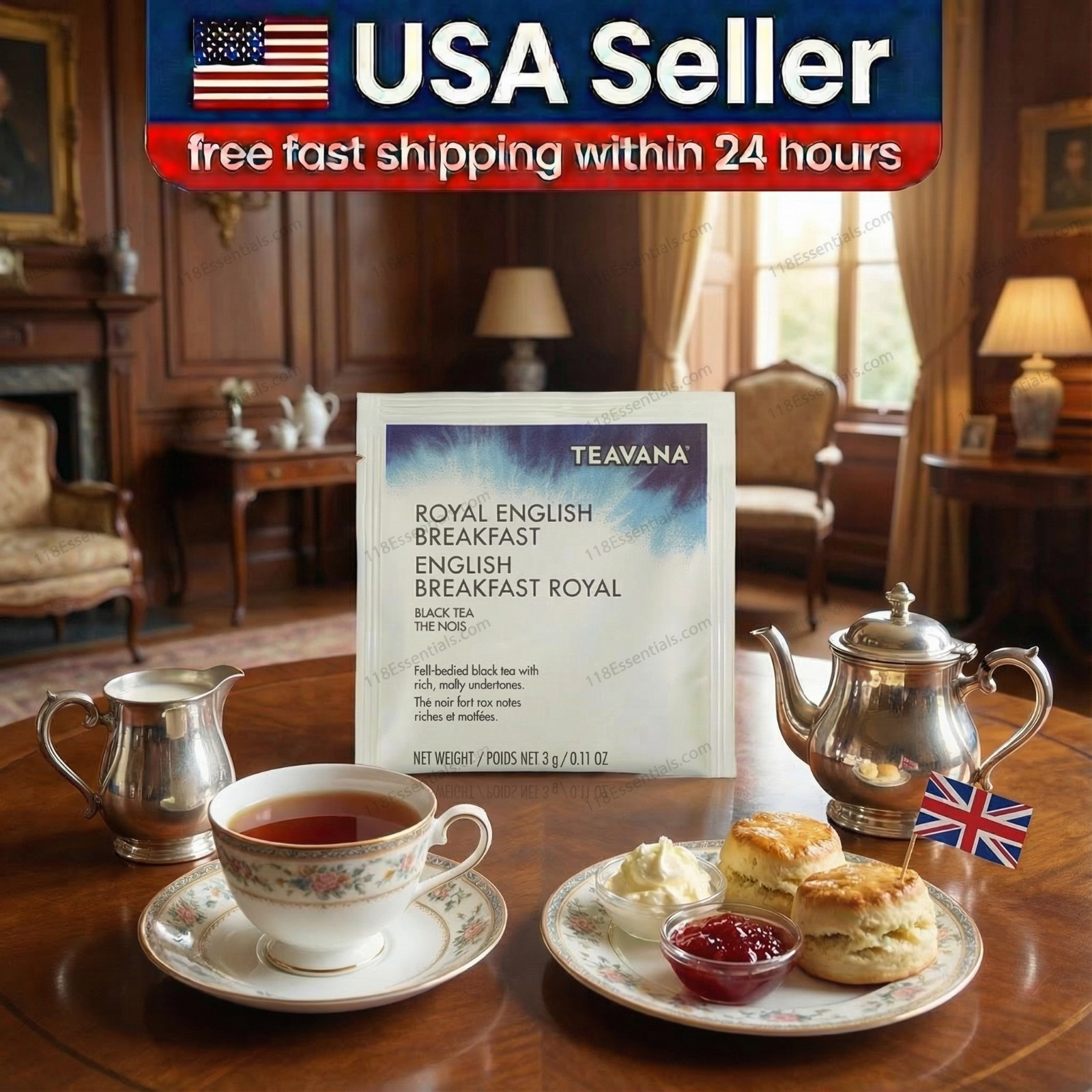 Starbucks Teavana Royal English Breakfast Tea – 30 Sachets (1 Month Supply)