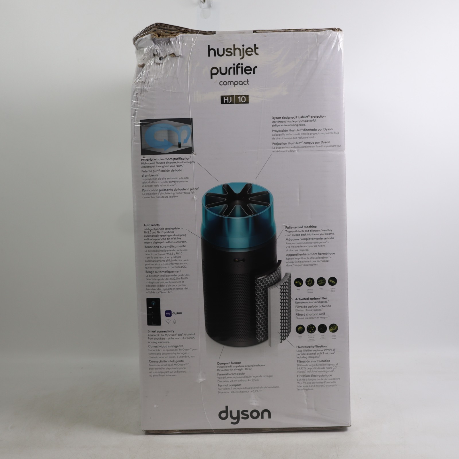 Dyson Hushjet Compact Purifier, Engineered for Powerful Whisper-quiet Whole-room