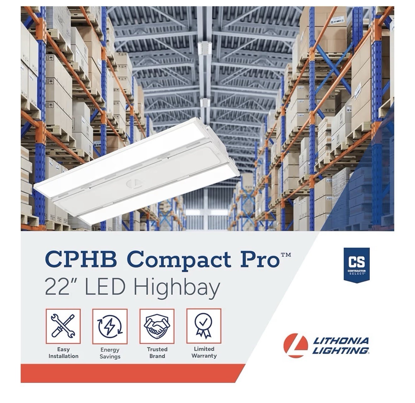 Lithonia CPHB Compact Pro 22in LED High Bay Light 5000K