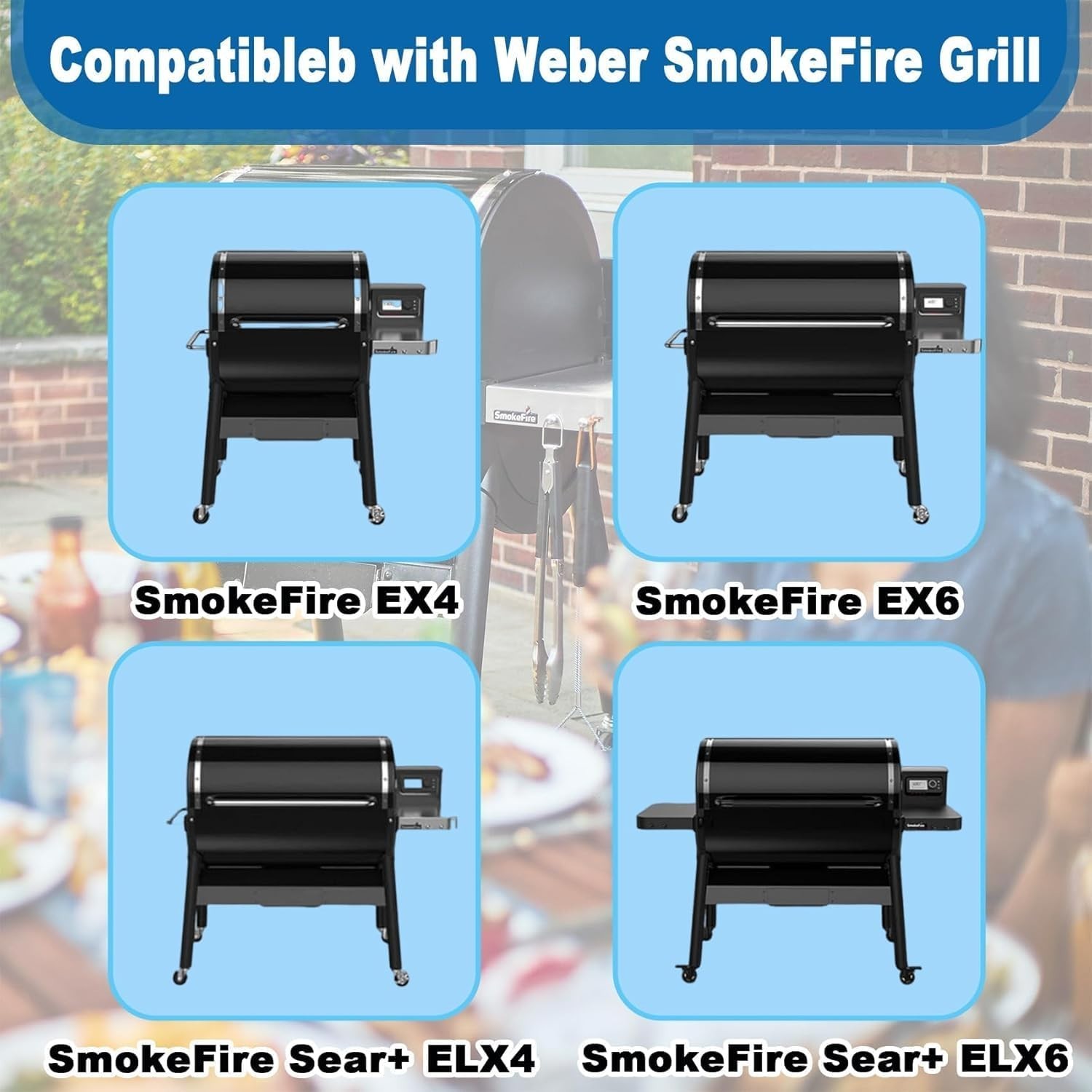 Large Flavorizer Bar for Weber SmokeFire EX4 EX6 Wood Pellet Grill