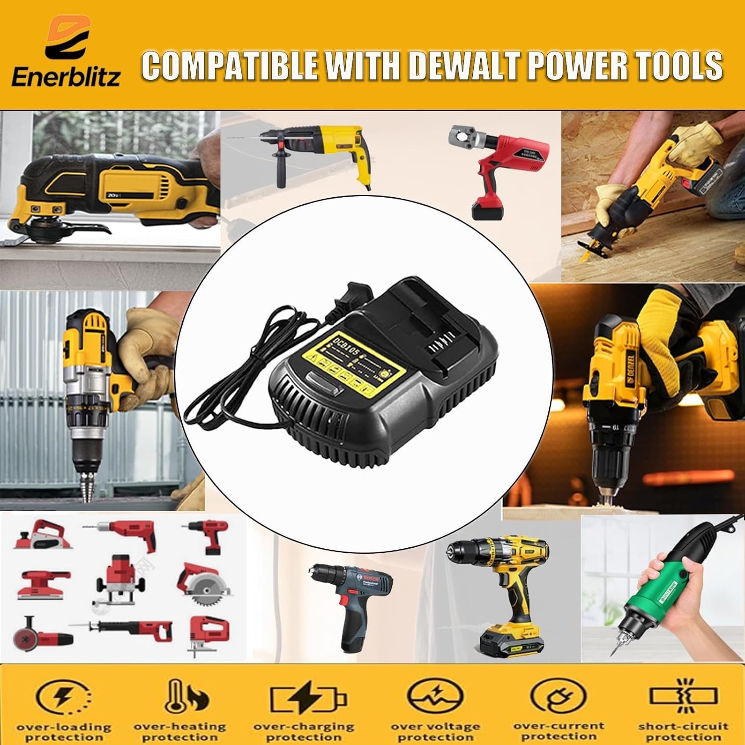 2PACK Dewalt DCB203 20V Max Battery 3.0Ah Lithium Ion Li-Ion 20 Volt /Charger