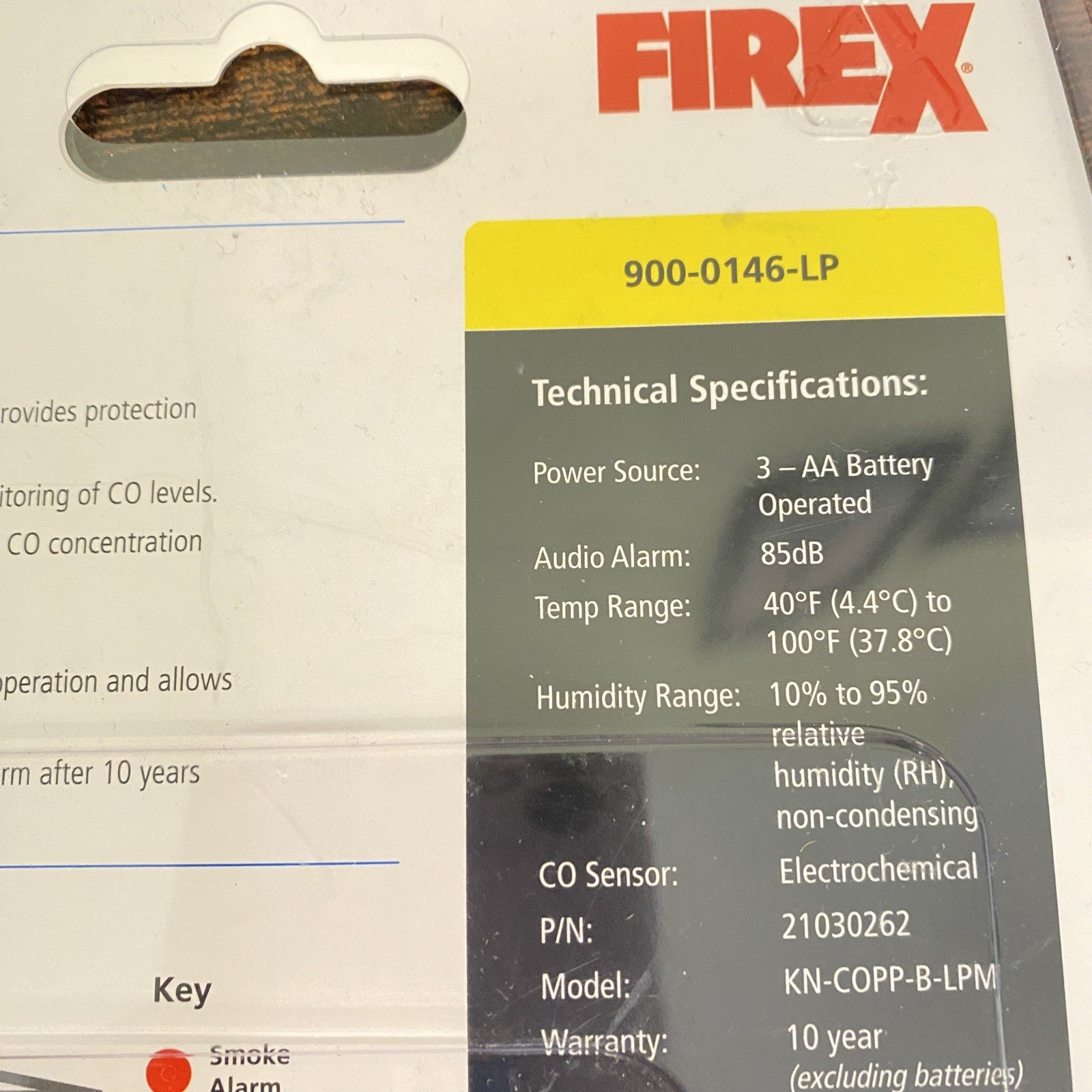 Kidde FireX Battery Operated Digital Carbon Monoxide Alarm *NO Battery