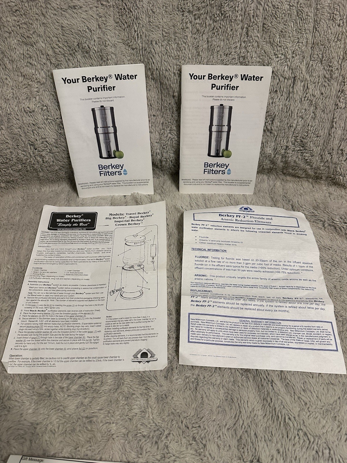Open Box Complete Big Berkey 2.25 Gallon Water Filter System – Filters Accessory