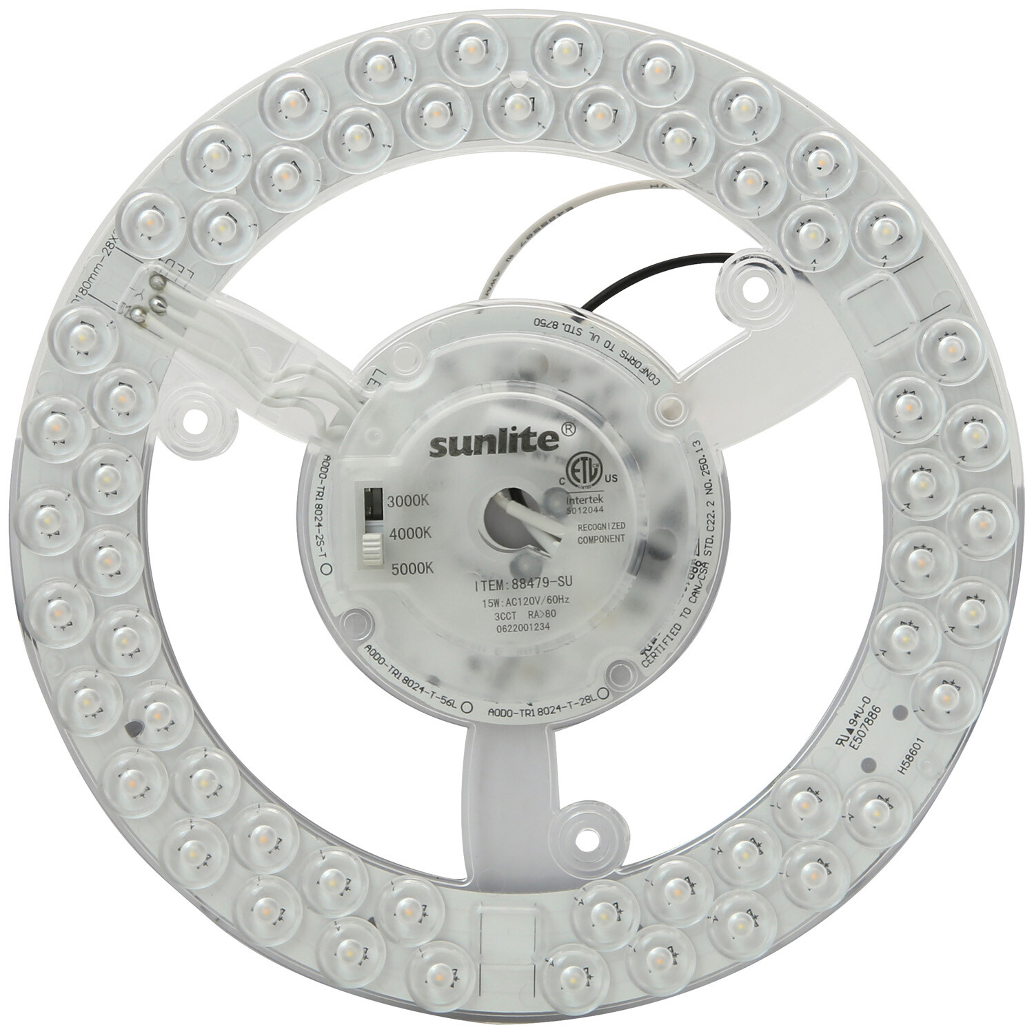 7.3″ AC LED Light Engine Module, 15W, 100W, 1350LM, Color Tunable, ETL Listed