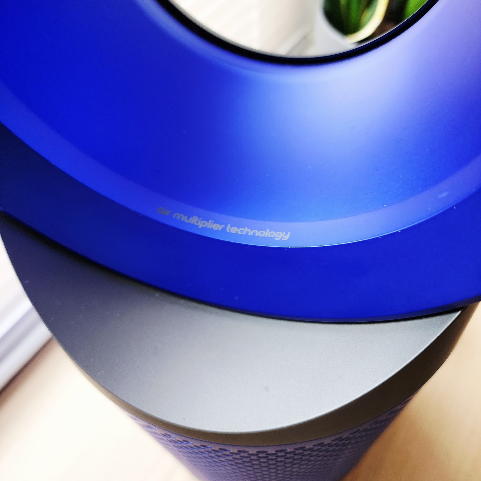 Dyson – TP02 Pure Cool Link Tower 400 Sq. Ft. Air Purifier – Iron, Blue – Remote