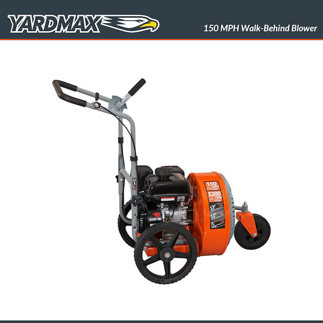 YARDMAX YF1565 209-cc 4-cycle 1200-CFM 150-MPH Gas Walk-behind Leaf Blower