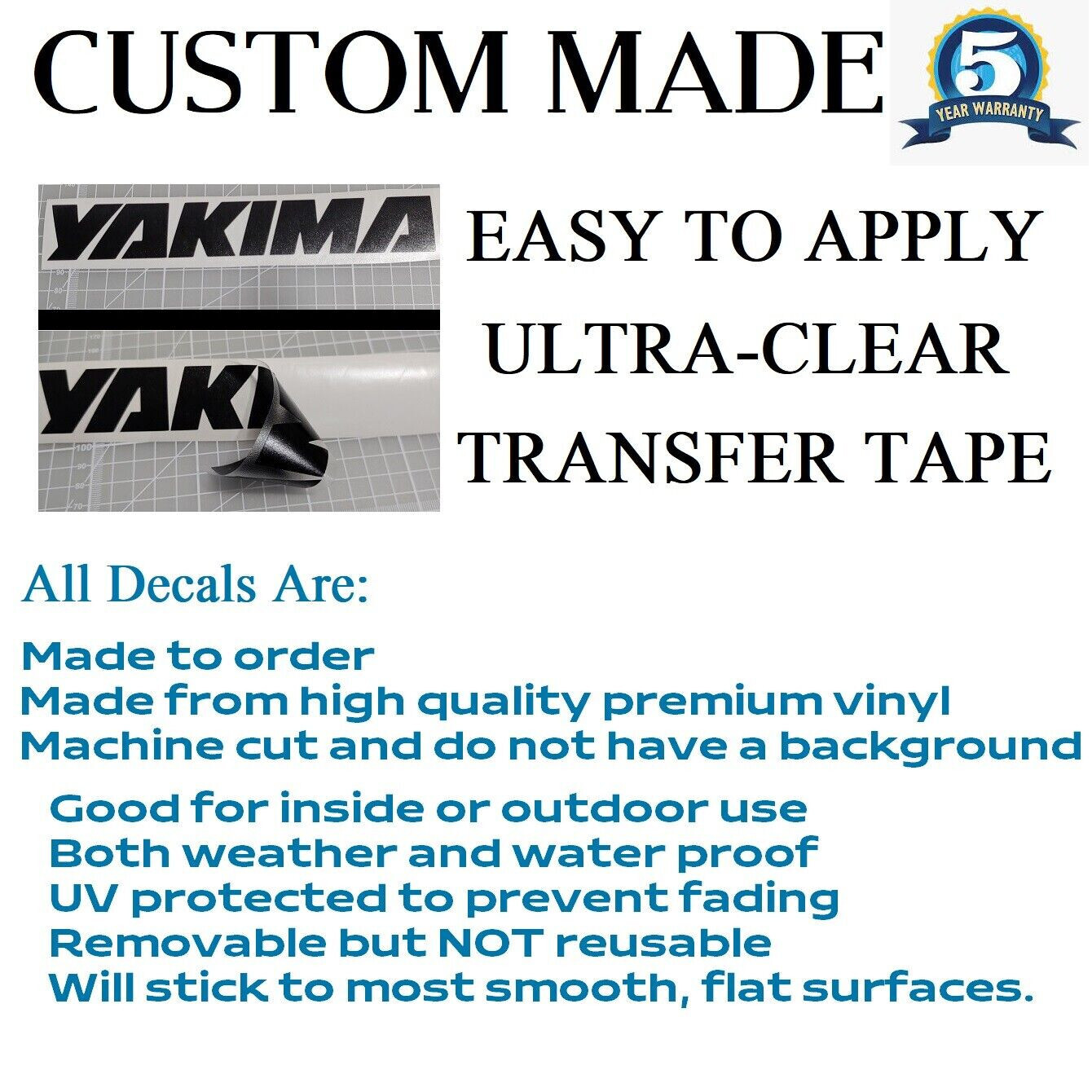 Custom Text Vinyl Lettering Sticker Decal Personalized ANY TEXT – ANY NAME [A17