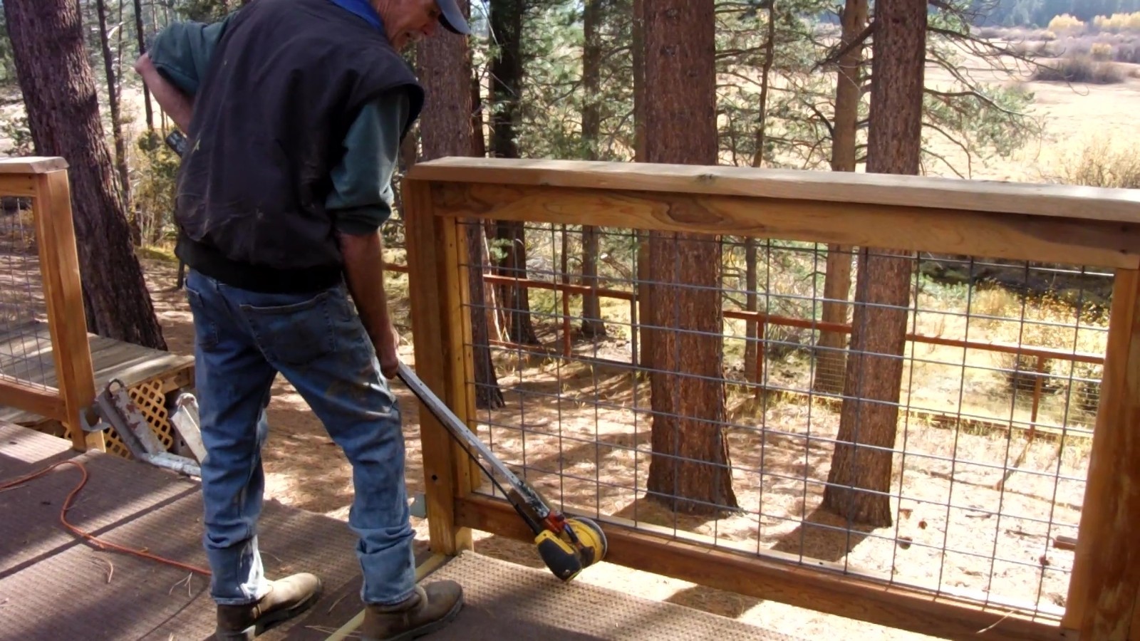 Sand Aid- Orbital Sander Attachment -Extension Pole/Handle Accessory-Pole Sander
