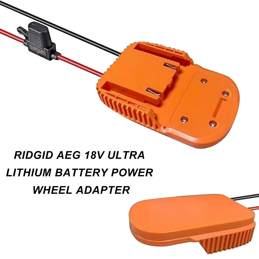 Power Wheels Adapter for Ridgid Battery 18V AEG Li-Ion Dock Power Connection USA