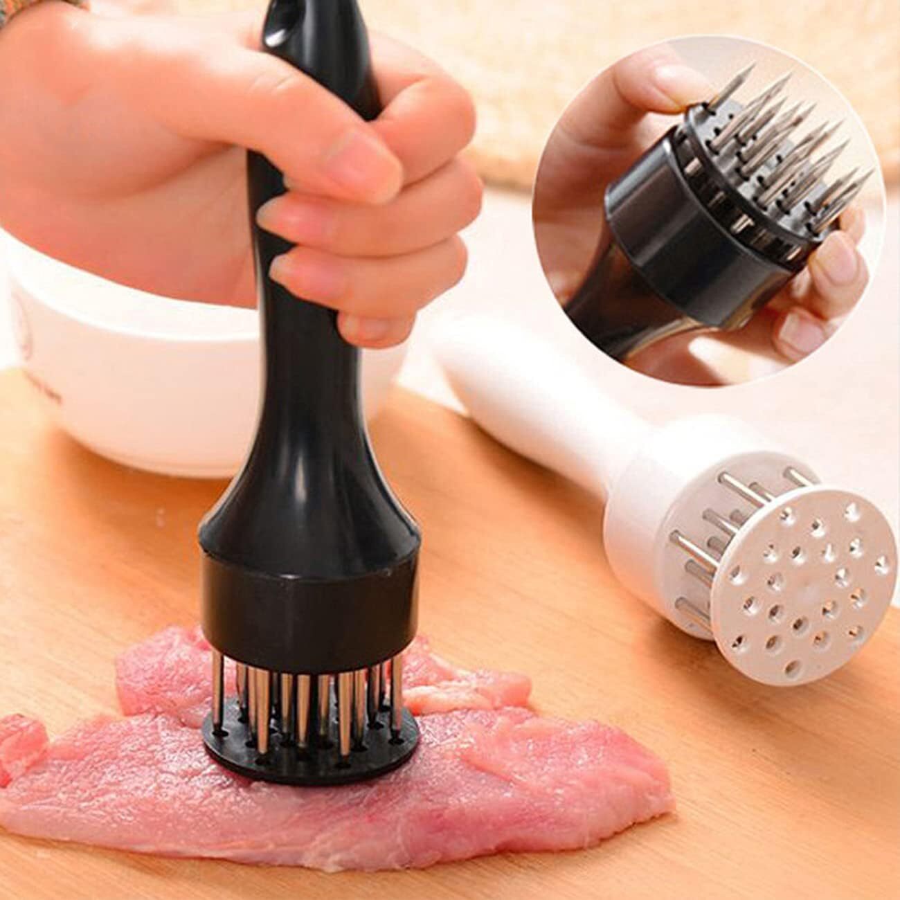 Meat Tenderizer Tool with 16 Ultra Sharp Stainless Steel Needle Dishwasher Safe