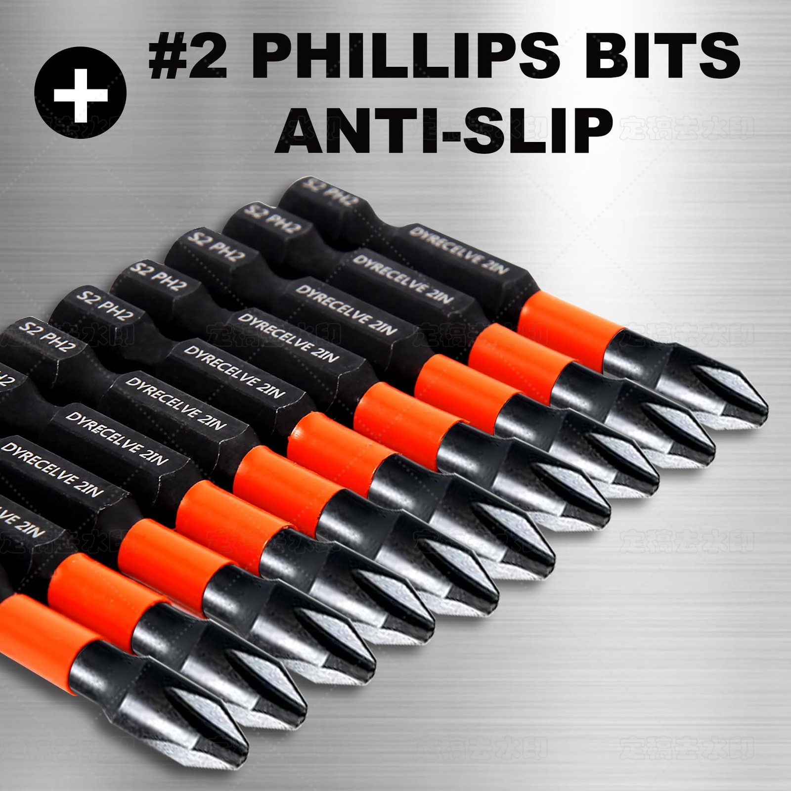 10-Pack Phillips Bits #2 Impact, 2-Inch Magnetic Phillips Head Drill & Screwdriv
