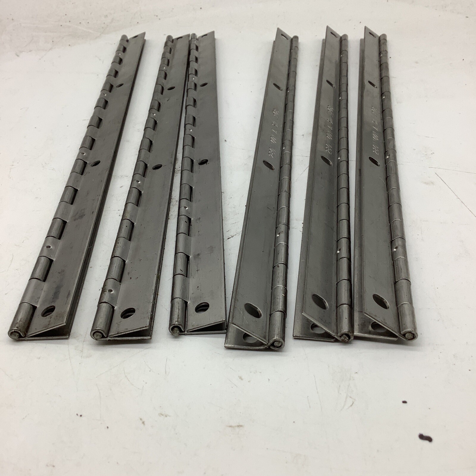 Piano hinges Stainless Steel, offset, 1 1/4” x 12 1/2”(6 pc in Lot) 2506- vid4-4