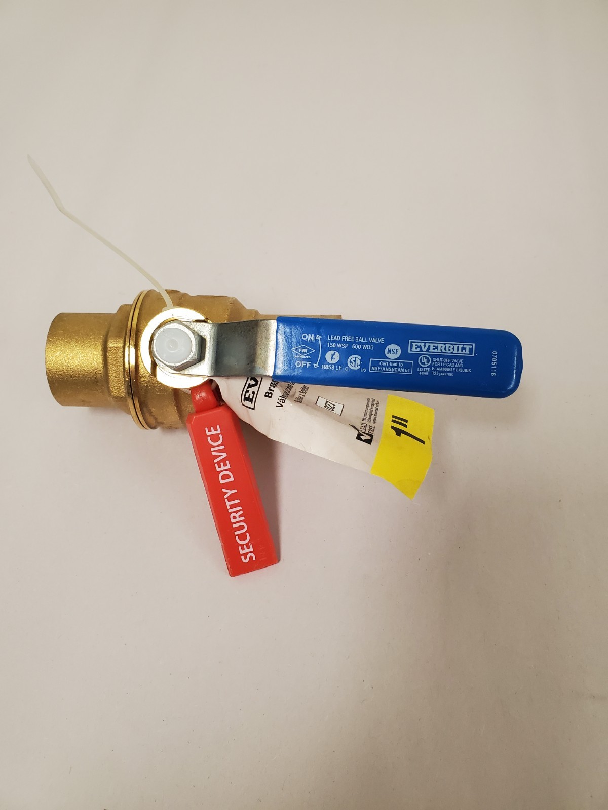 Everbilt 1 in. SWT x 1 in. SWT Full Port Lead Free Brass Ball Valve (116-4-1-EB)