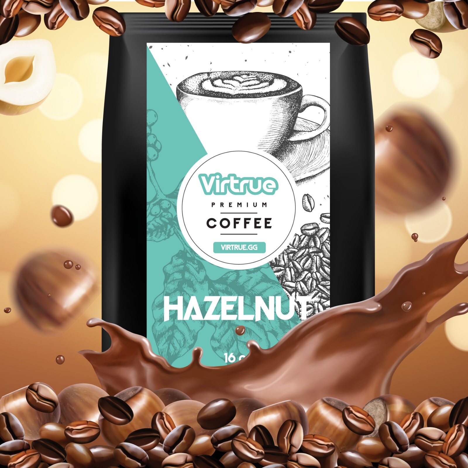 Hazelnut Flavored Coffee 16oz – Ground or Whole Bean – 5 Stars – Fast Shipping