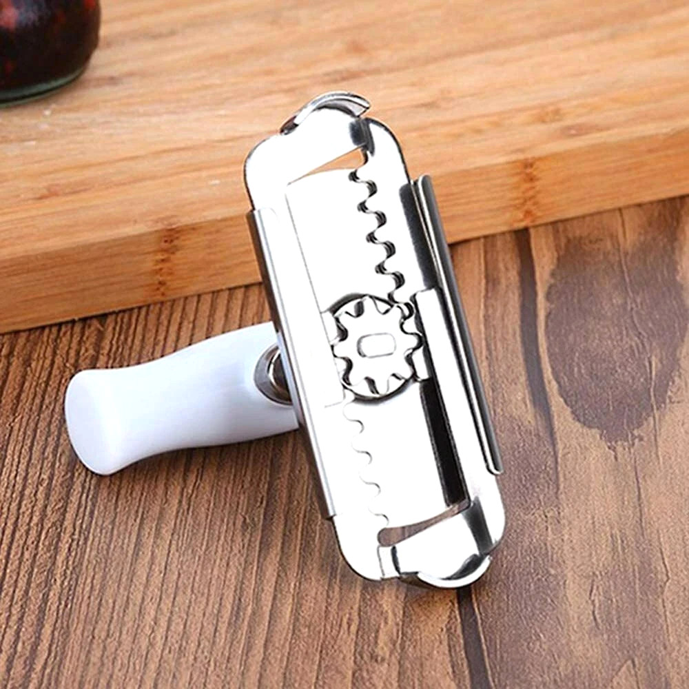 Jar Lid Bottle Opener Can Adjustable Remover Stainless Steel Twist Off Grip Easy