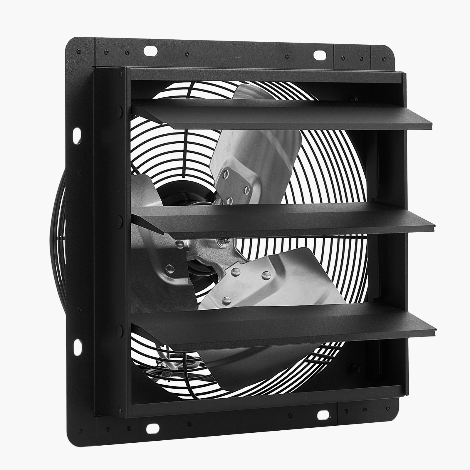 Uimoso 10 in Wall-Mount Shutter Exhaust Fan with Smart Controller