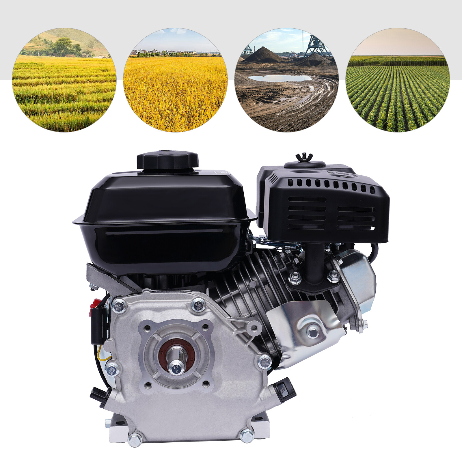 7.5HP Gas Engine 4-Stroke 212cc for Honda GX160 Go Kart Log Splitter Mini Bike