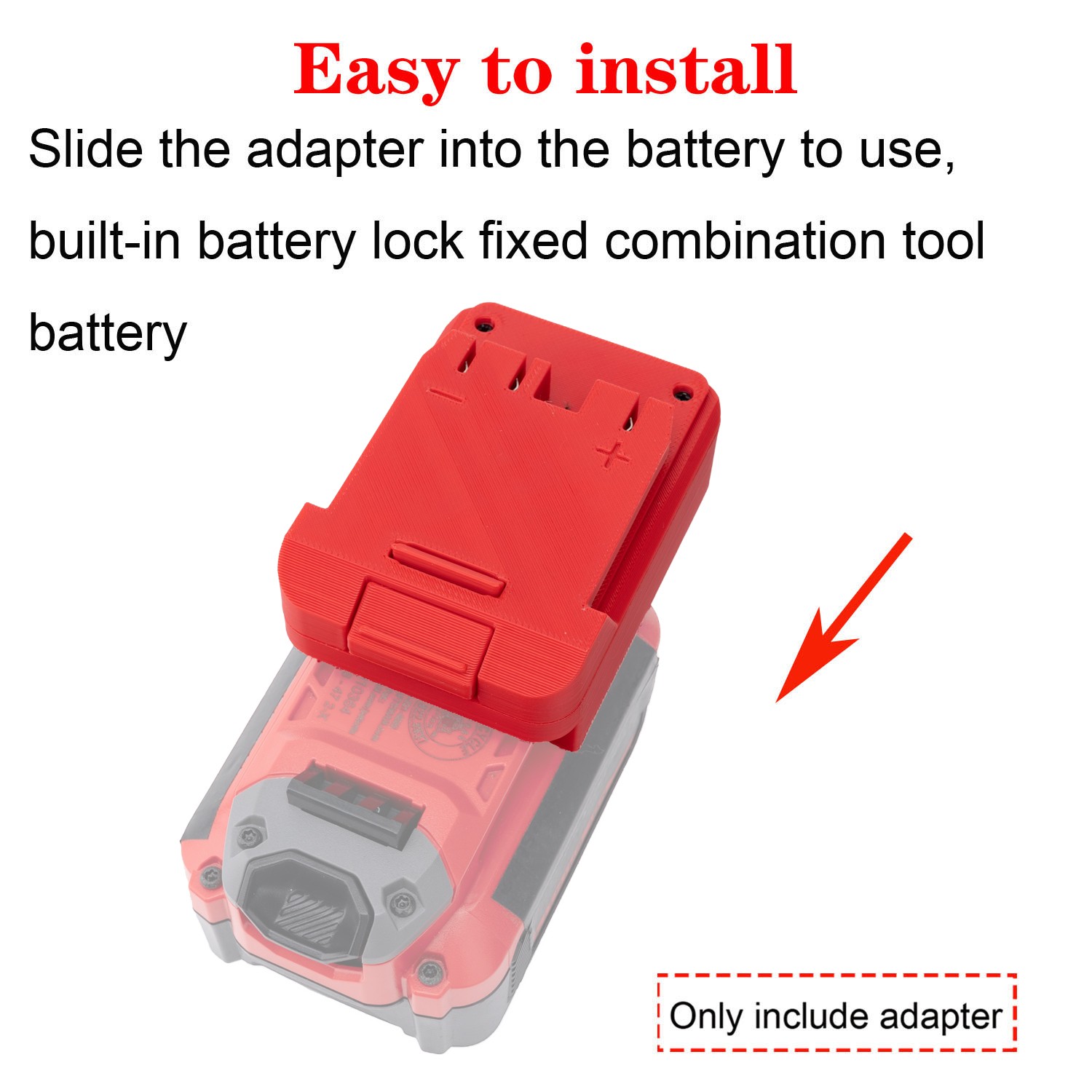 Battery Adapter For Craftsman V20 20V Battery To For Hyper Tough 20V Power Tools