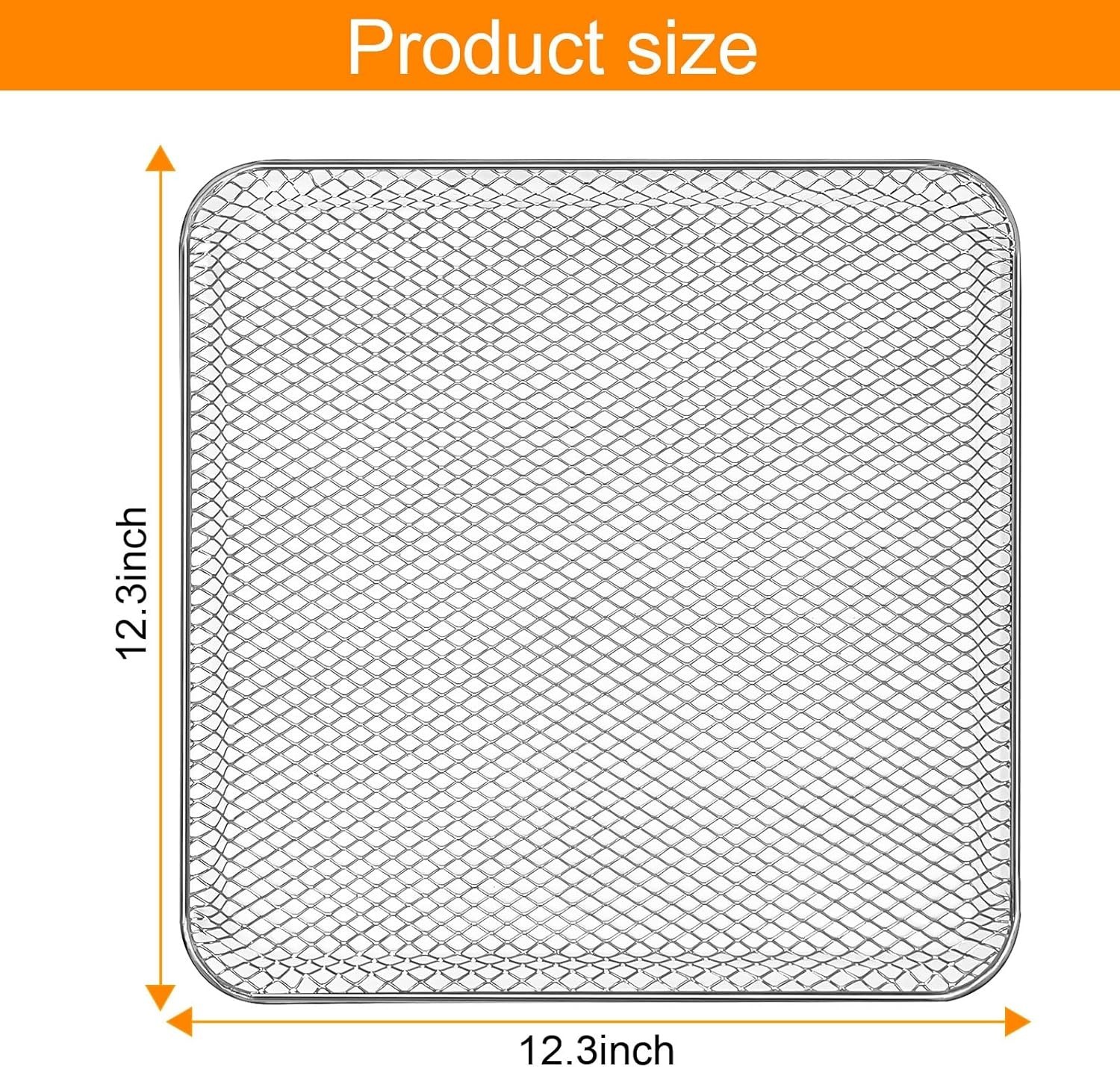 Gourmia Compatible Air Fryer Basket – 12.3” Food Grade Steel, Dishwasher Safe