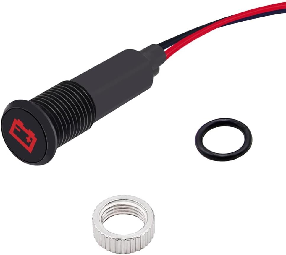 LED Indicator Pilot Dash Light (Battery/Alter Size: Battery/Alternator Warning