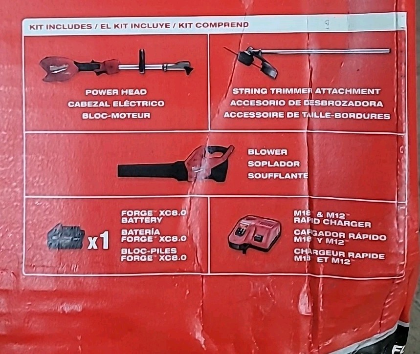 NEW! MILWAUKEE M18 16 in. QUIK-LOK String Trimmer/Blower with Battery & Charger