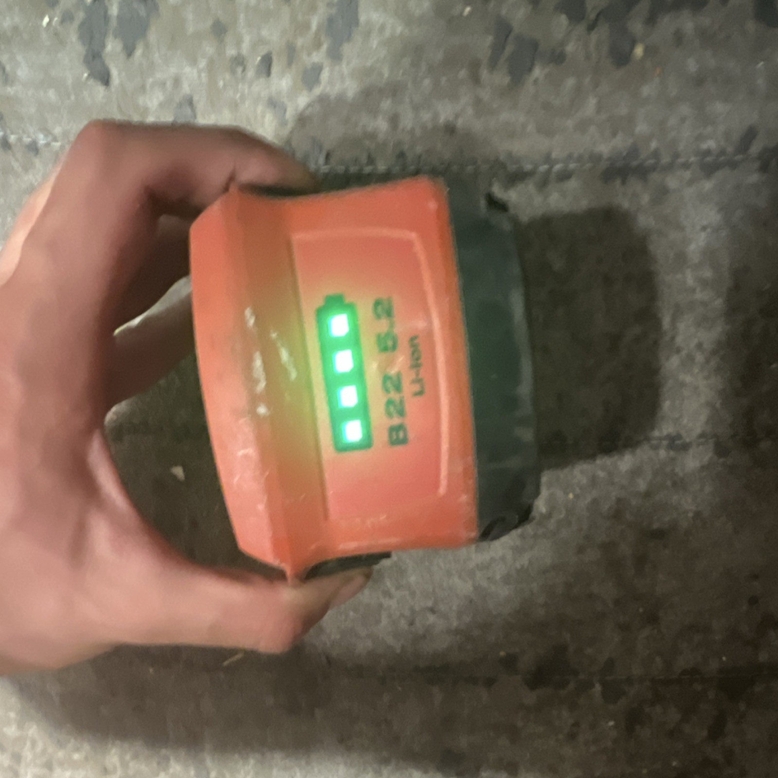 Hilti B22 5.2 5.2Ah Lithium-Ion Power Tool Battery Red B22 5.2 MPN B22 5.2