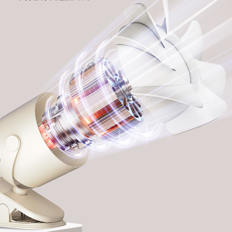 NEW Clip-On USB Desktop Small Fan, Stepless Speed Adjustment with LED display
