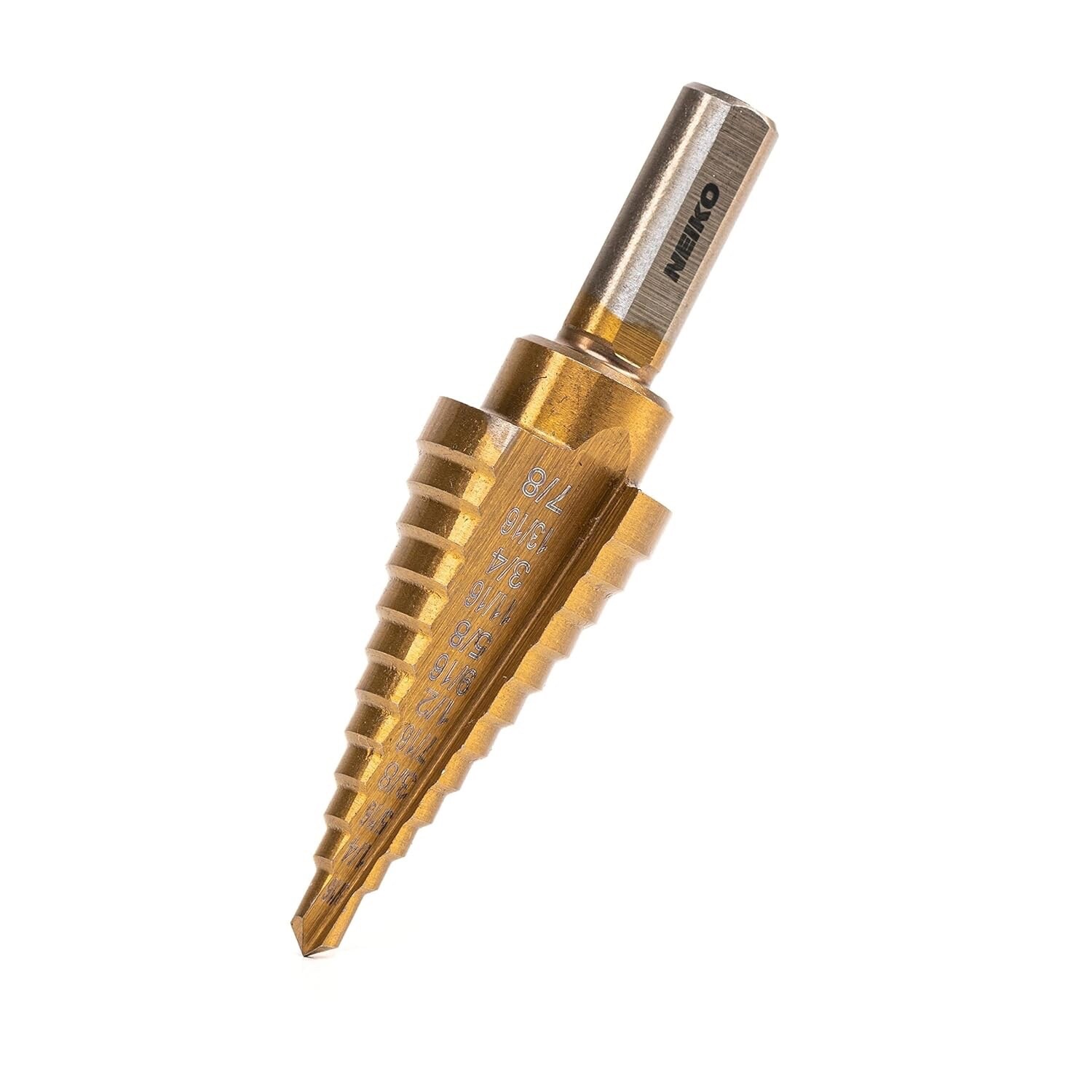 NEIKO 10185A Titanium Step Drill Bit, High-Speed Alloy-Steel Bit, Hole Expander