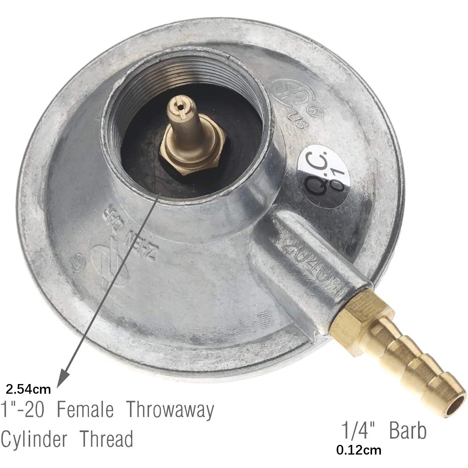 1PC Low Pressure Gas Regulator For One Pound Valve Adjustable Propane Tank