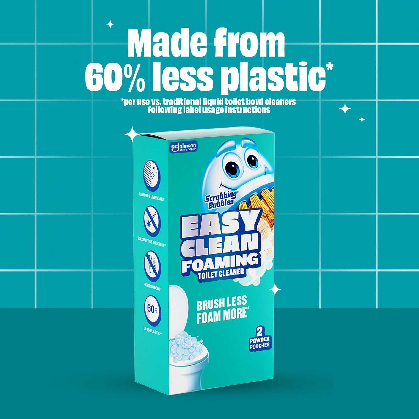 Scrubbing Bubbles Easy Clean Foaming Toilet Bowl Cleaner, Easy Drop In Pow